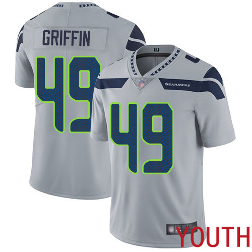 Seattle Seahawks Limited Grey Youth Shaquem Griffin Alternate Jersey NFL Football 49 Vapor Untouchable